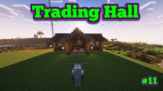 I made trading hall in my survival world │ Episode 11│Monty Playz [upl. by Mosnar]