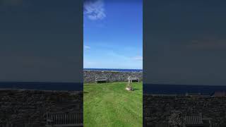 A VIEW OF BAMBURGH CASTLE TAKEN FROM SAINT AIDANS CHURCH [upl. by Halyahs691]