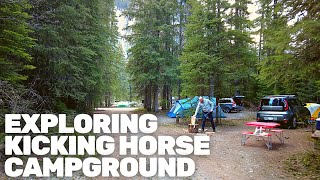 Exploring Kicking Horse Campground  Field British Columbia [upl. by Abelard]