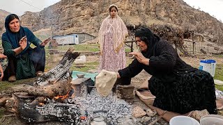 How Nomads Prepare their Flour for Baking Bread  Nomadic Lifestyle of Iran 2022 [upl. by Reaht853]