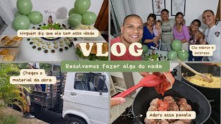 Aprontamos no aniversário do meu pai 🤣  chegou o material da obra  VLOG [upl. by Mauceri]