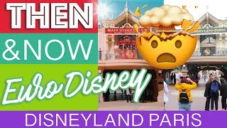 Euro Disney 👶 THEN AND NOW 👴 mindblowing footage Disneyland Paris Back in time [upl. by Oal]