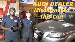 AUDI Q7 Stuck in Limp Mode  Code P0299 Turbocharger UnderBoost  Dealer says Replace Turbo Part 1 [upl. by Aronos]