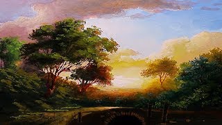 Gouache Landscape Painting By Yasser Fayad [upl. by Aknayirp]