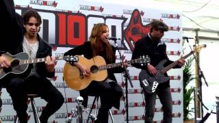 Love Bites Halestorm acoustic at Download Festival 2012 [upl. by Alokin]