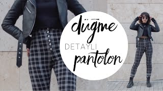 DÜĞME DETAYLI PANTOLON DİKİMİ  Damla Toral [upl. by Eanaj]