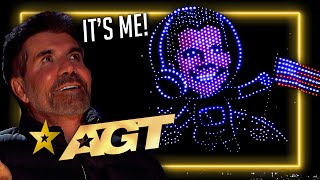 Simon Cowell in SPACE OutOfThisWorld Audition Gets the Golden Buzzer on Americas Got Talent [upl. by Enyahs]