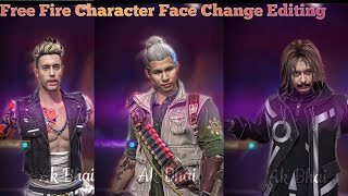 Viral Ai Face Change Video Editing  Free Fire Character Face Change Editing 🤫 [upl. by Adria]