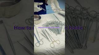 Insert blade in holdersurgical blade how to put it in Scalpel [upl. by Annyahs]