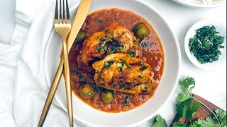 Fricase de Pollo CubanStyle Chicken Fricassee Recipe [upl. by Nivej]