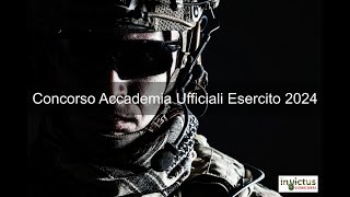 Concorso 151 Allievi Ufficiali Accademia Militare Esercito 2024 [upl. by Hsina]