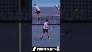 Tennis Epic Fails 🎾😂 shorts [upl. by Rednasyl533]