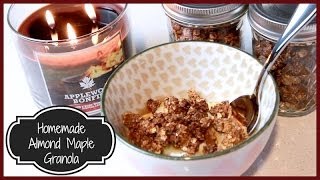 ♥ Homemade Almond Maple Granola ♥ [upl. by Sami]