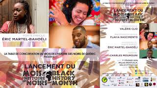 Promo programmation du Mois de lhistoire des noirs Québec édition 2018 [upl. by Yeargain]