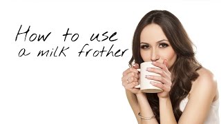 How to use a milk frother [upl. by Blaire]