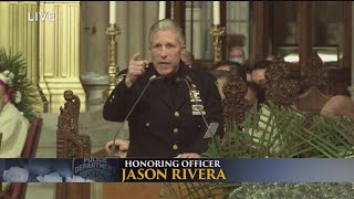 PBA President Delivers Eulogy For Det Rivera [upl. by Nivloc]