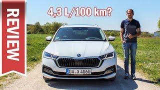 Skoda Octavia 2020 20 TDI Evo im ersten VerbrauchsTest über 300 km  Vergleich Passat amp Golf [upl. by Llednov]