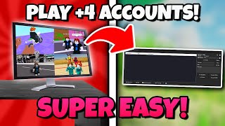 How to Have Multiple Roblox Accounts Open at Once  How to Use Roblox Account Manager [upl. by Andie]