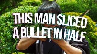 this man sliced a bullet in half [upl. by Kenna813]