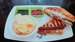 how to make three layered sandwich  mayonnaise sandwich  grilled sandwich [upl. by Akinak]