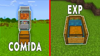 3 GRANJAS SIMPLES para EMPEZAR UN SURVIVAL TECNICO en MINECRAFT BEDROCK 120 ✅ [upl. by Chen]