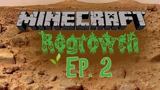 Minecraft Regrowth Episode 2 quotPlanting Crops And Growing Grassquot [upl. by Llerrem277]