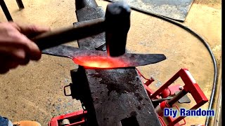 Knife making  Aogami Damascus  Best Japanese Steel [upl. by Sanfo]