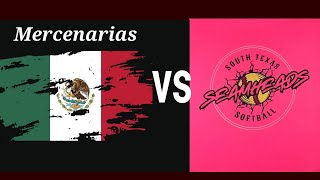 Mercenarias 14u vs Seamheads 14u tournament weekend league bracket 1 [upl. by Ardnossac]