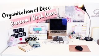 Organisation amp décoration bureau • Rangement DIY  My desk tour [upl. by Lotti]