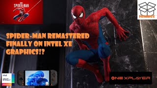 Spider Man Remastered on OneXPlayer Mini Intel Version [upl. by Anaz]