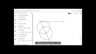 Trisection of a Segment in GeoGebra [upl. by Hollington689]