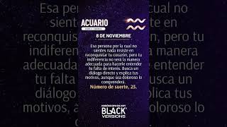 Horóscopo de Hoy 8 de Noviembre 2024  Horóscopo de Black Versions astrología horoscopodiario [upl. by Javler]