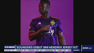 Sounders debut Jimi Hendrix jersey kit [upl. by Alyehc]