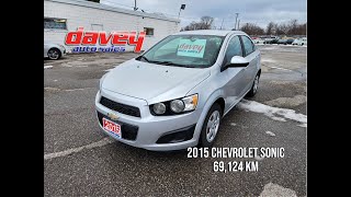 2015 Chevrolet Sonic LT 24555 [upl. by Monty]