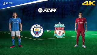 FIFA 24  Manchester City vs Liverpool  Premier League 2324  Haaland vs Nunez  PS5™ 4K60 [upl. by Seek]