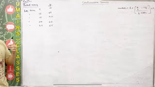 Median calculation on Less than language question class 11 economics statistics [upl. by Nalid]