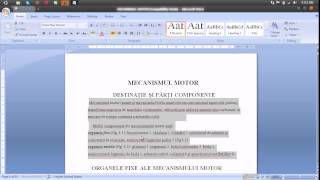 Tutoriale video Microsoft Word Spatiere intre randuri si spatiere stanga dreapta [upl. by Japeth]