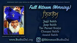 Full Nitnem Morning Japji Sahib to Anand Sahib Gurbani Shudh Recitation Budha Dal [upl. by Riana956]