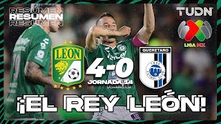 HIGHLIGHTS  León 40 Querétaro  Liga Mx AP2024  J14  TUDN [upl. by Ivgnout]