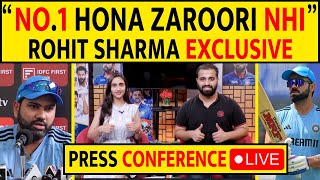 🔴ROHIT SHARMA PRESS CONFERENCE quotNO1 HONA JAROORI NAHIquot  MAJOR POINTERS FROM CAPTAIN rohitsharma [upl. by Gamber190]