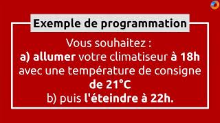 Programmation hebdomadaire climatiseur Mitsubishi Electric  comment faire [upl. by Nailij120]