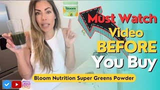 Bloom Nutrition Super Greens Powder Review  Must Watch Video Before You Buy [upl. by Flatto]