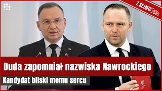 Andrzej Duda zapomniał jak nazywa się kandydat PiSu w wyborach prezydenckich  Gazetapl [upl. by Aurilia]