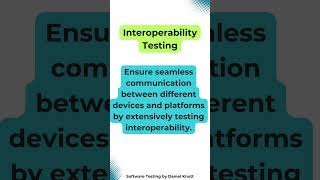 Interoperability Testing softwaretesting iot iottesting [upl. by Neyuh]