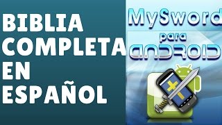 Como Instalar MySword en Español para Android Biblia Completa con Modulos en Español [upl. by Icart]