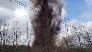 On camera Massive explosion rocks Maine paper mill [upl. by Tsenre]