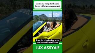 WANITA INI MENGELUH KARENA MOBIL FERARRI MILIK TEMANNYA SEMPIT shorts [upl. by Ardelia485]