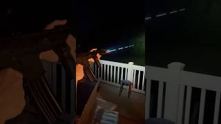 Airsoft m4 tracers at night firearmsafety jesus airsoftgun [upl. by Aleacim17]