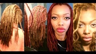 Color Rinse vs Dye  SemiPermanent Red Dye on my Blonde Locs [upl. by Noivert]