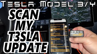 Tesla Model 3  Scan My Tesla Update [upl. by Kemppe]